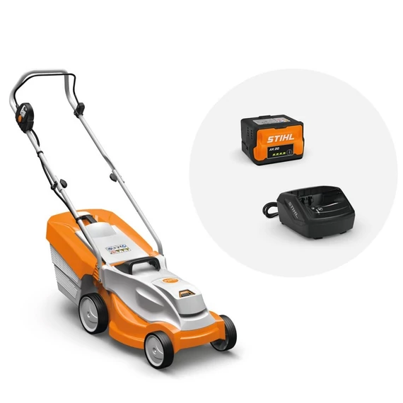 Stihl RMA 235.1 SET (EU2) Akkumulátoros fűnyíró (2 x AK 20 Akkuval és AL 101 Töltővel)